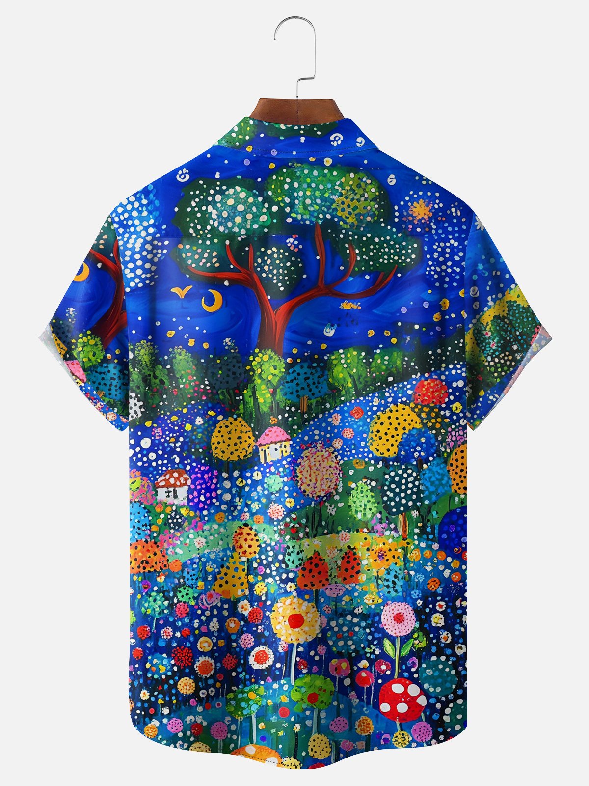 Hardaddy X Neika Moisture-wicking Landscape Forest Chest Pocket Hawaiian Shirt