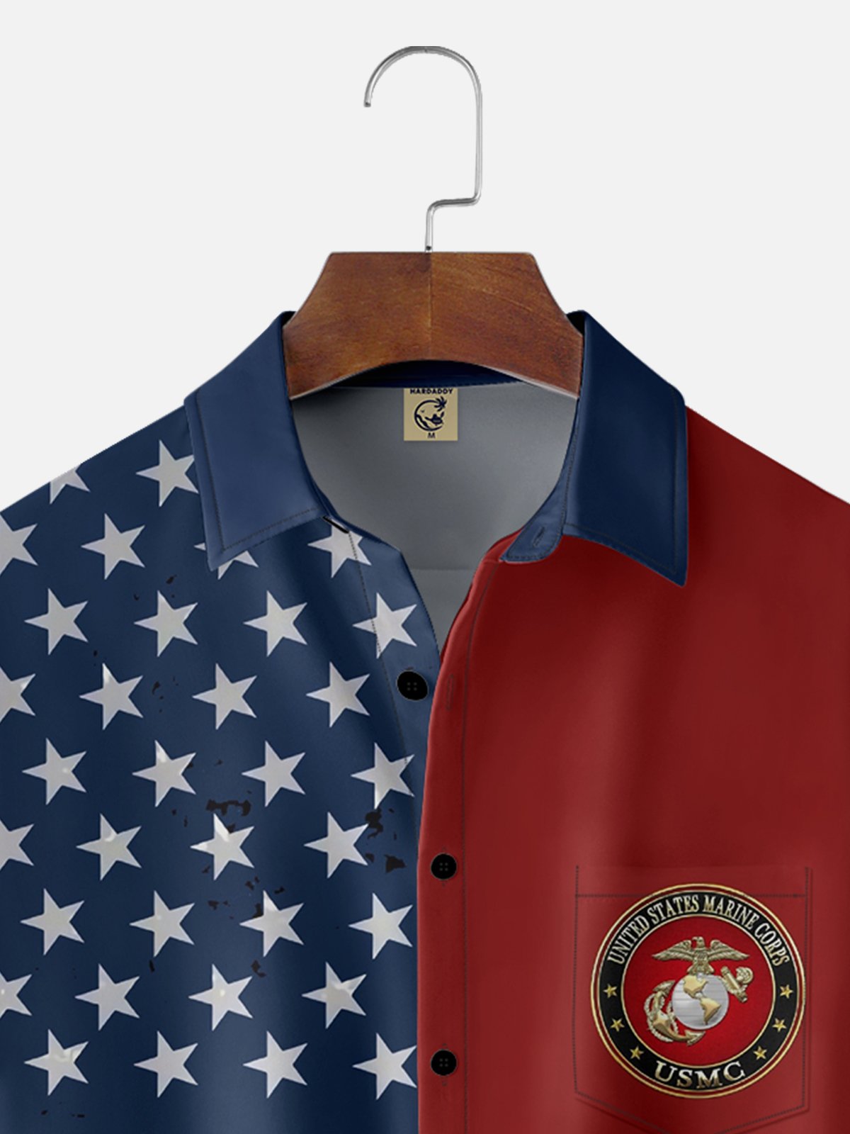 Tall Size Moisture-wicking U.S. Marine Corps Chest Pocket Casual Shirt