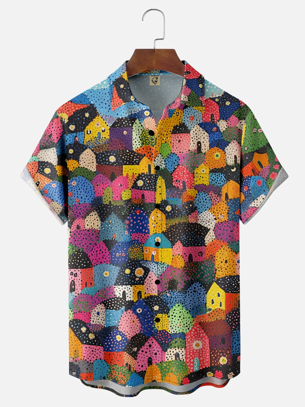 Hardaddy X Neika Moisture-wicking Landscape Forest Chest Pocket Hawaiian Shirt