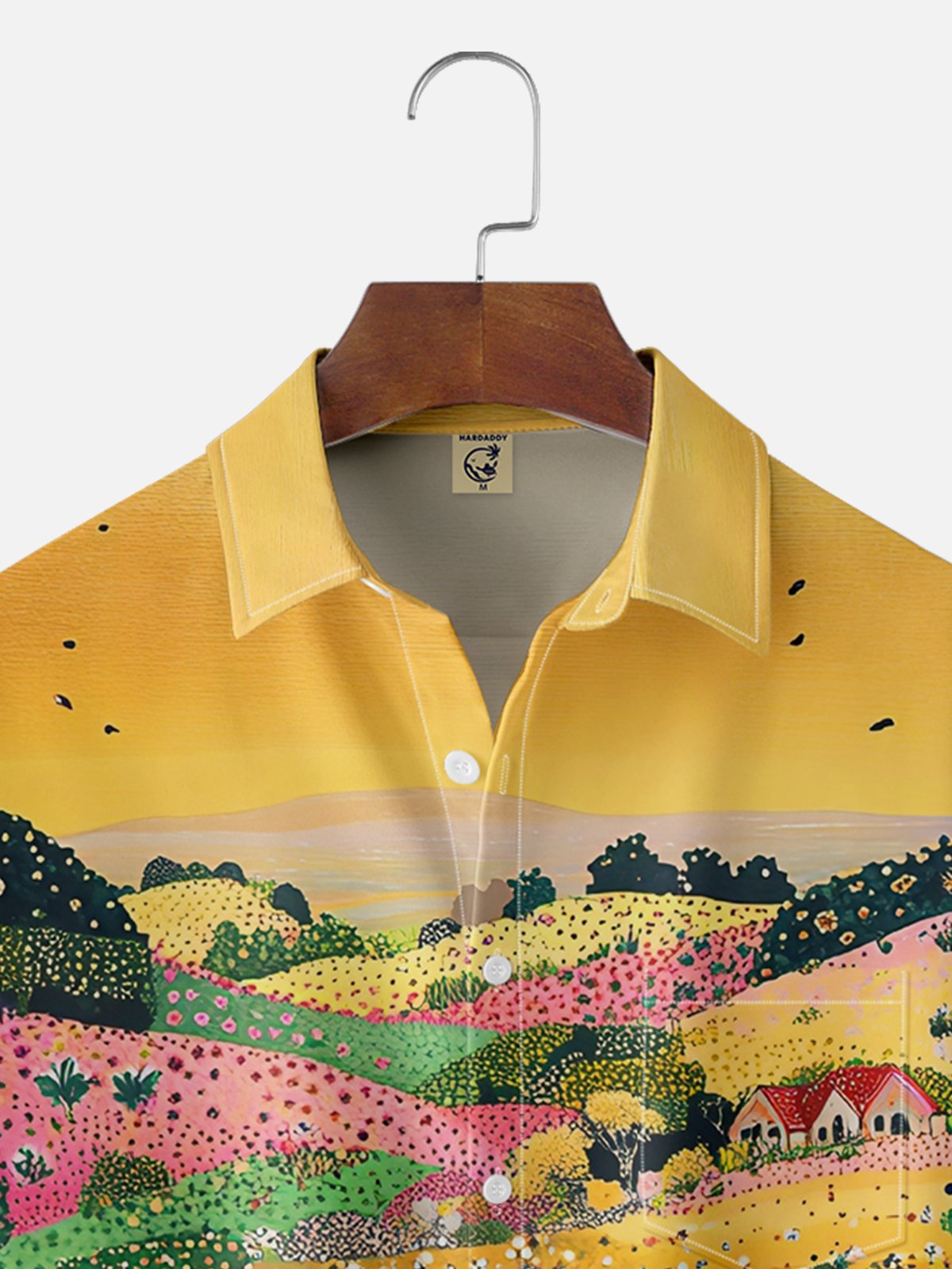 Hardaddy X Artist Neika Moisture-wicking Landscape Forest Chest Pocket Hawaiian Shirt