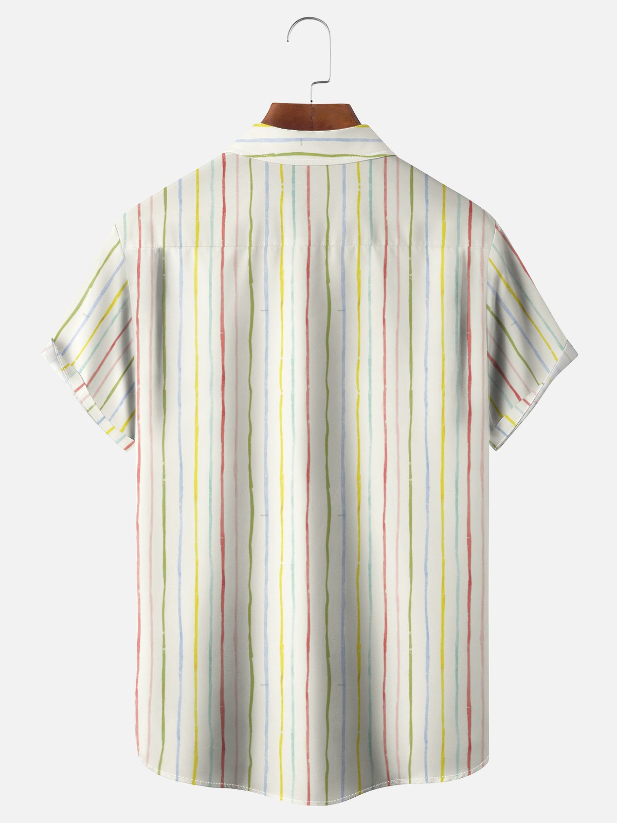 Moisture-wicking American Flag Bigfoot Beer Stripes Chest Pocket Casual Shirt