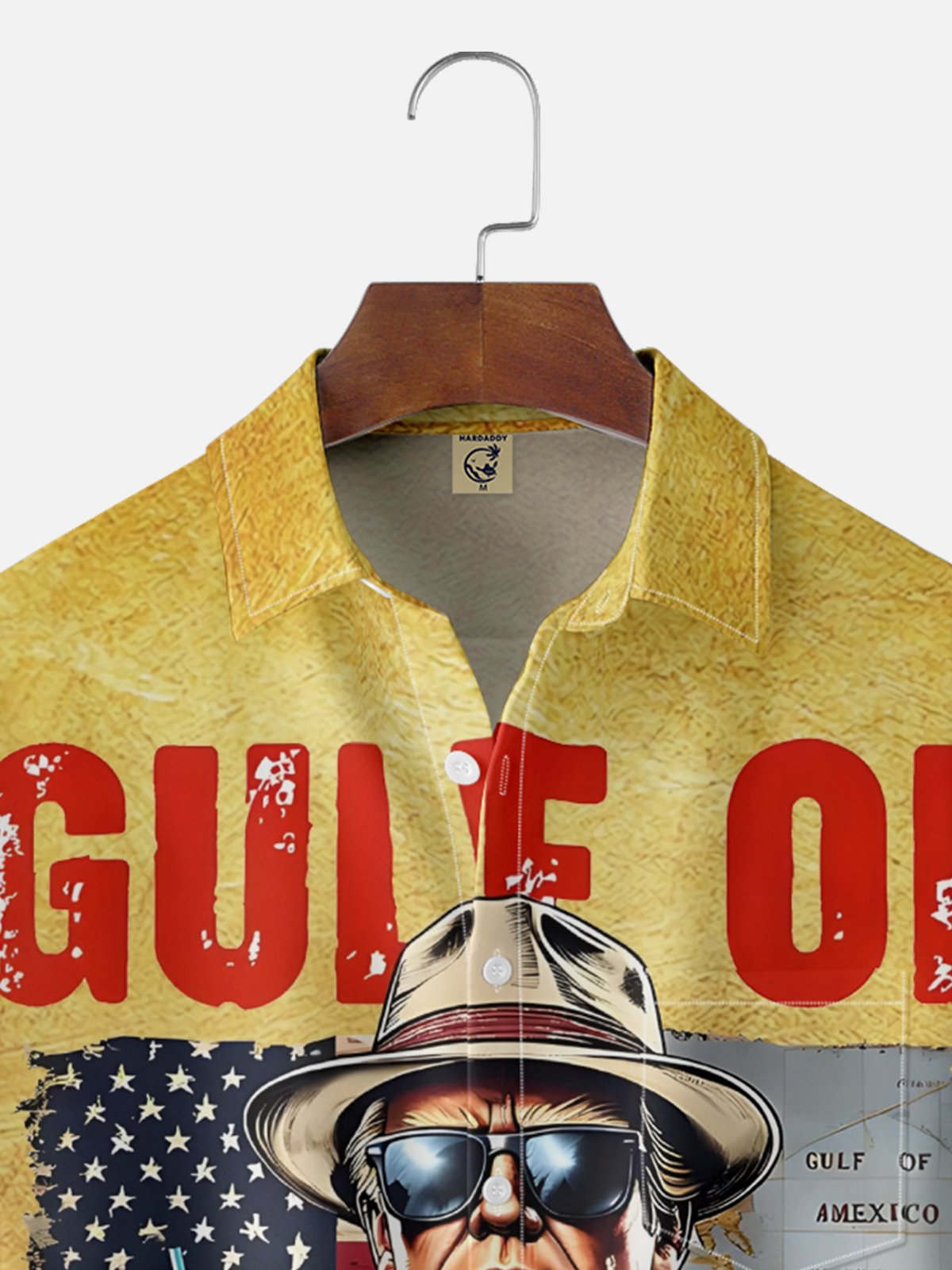 Moisture Wicking Trump American Bay Chest Pocket Hawaiian Shirt