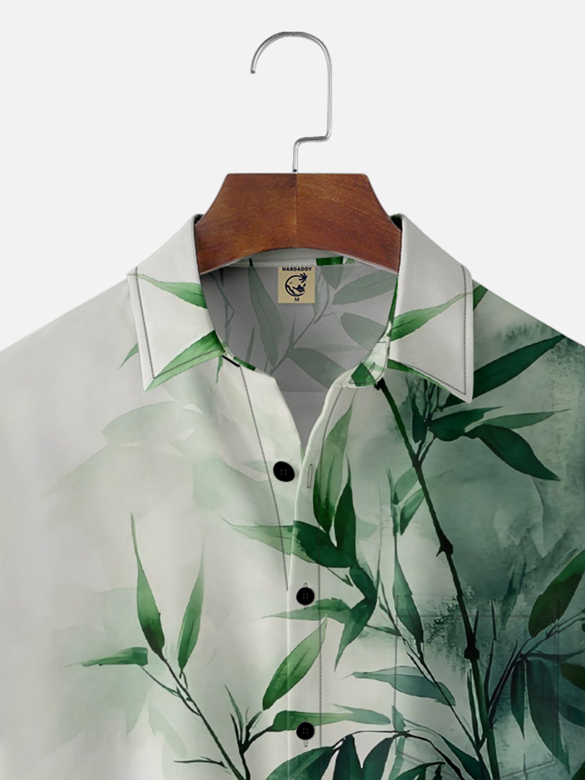 Moisture Wicking Japanese Culture Gradient Color Bamboo Chest Pocket Hawaiian Shirt