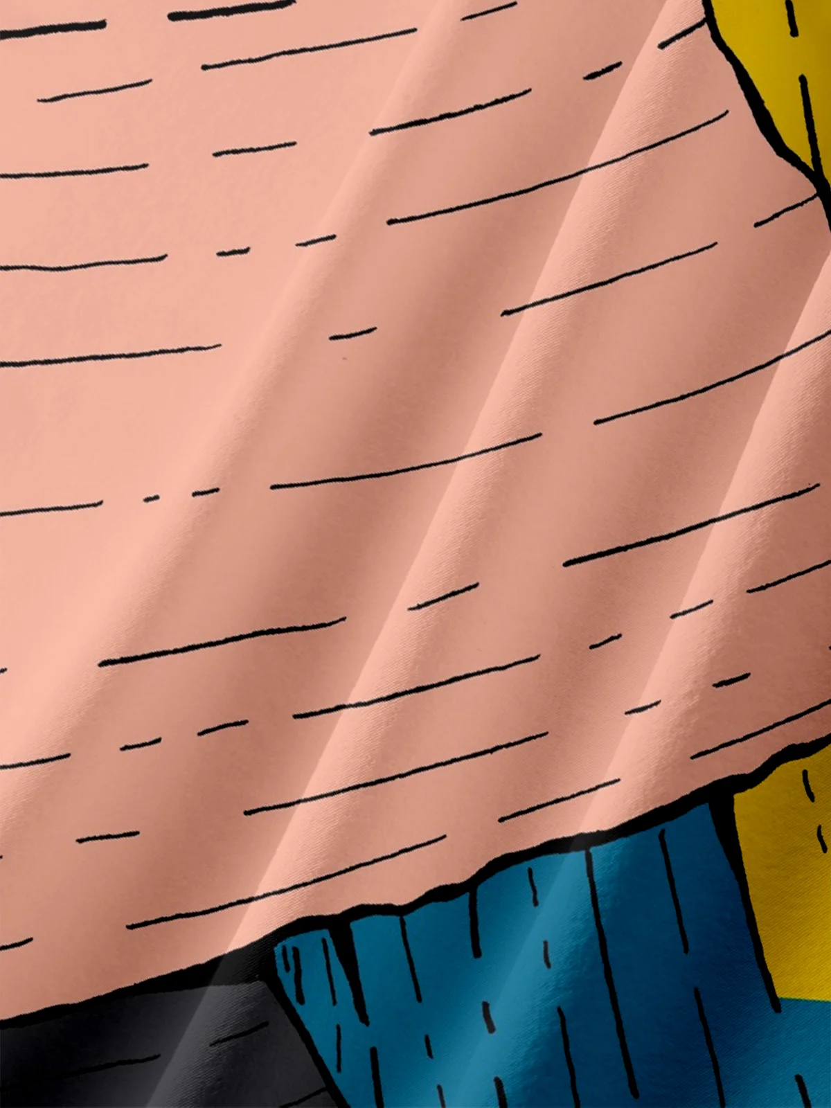 Hardaddy x Stephen Wade Moisture Wicking Color Block Mountain Chest Pocket Hawaiian Shirt