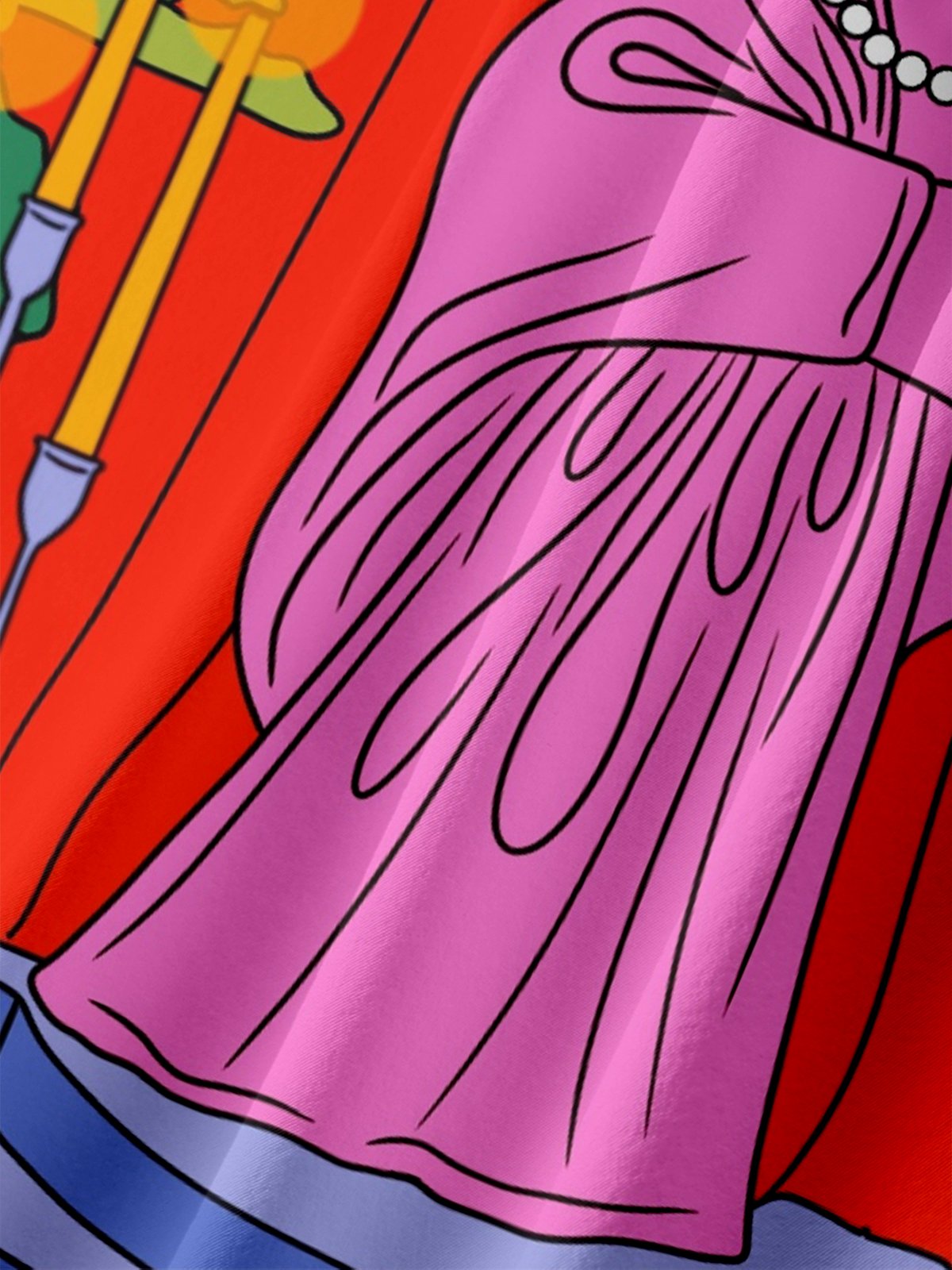 Hardaddy X Motel Gemini Moisture-wicking Pop Art Chest Pocket Hawaiian Shirt