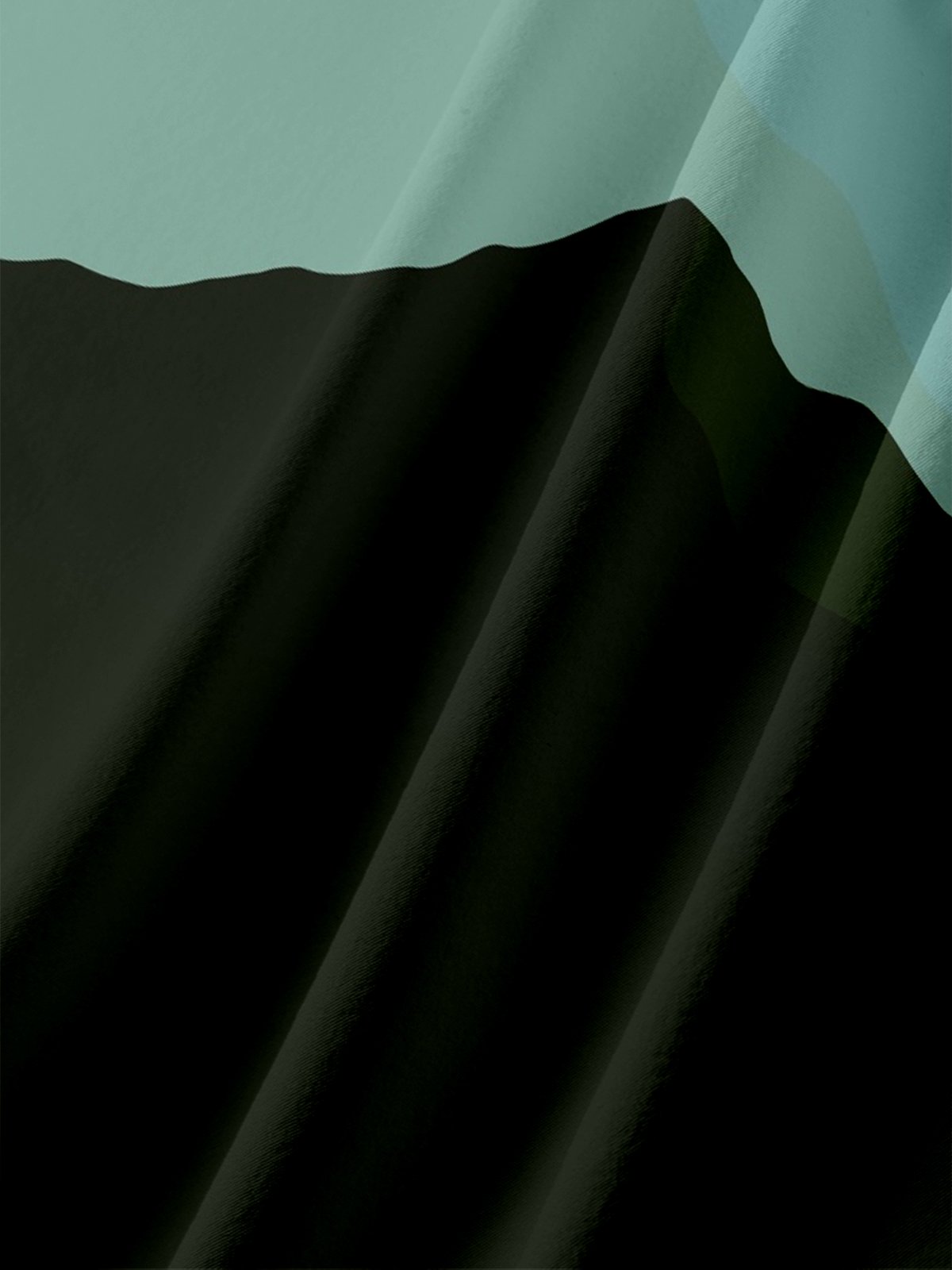 Hardaddy x Stephen Wade Moisture Wicking Color Block Geometric Landscape Chest Pocket Hawaiian Shirt