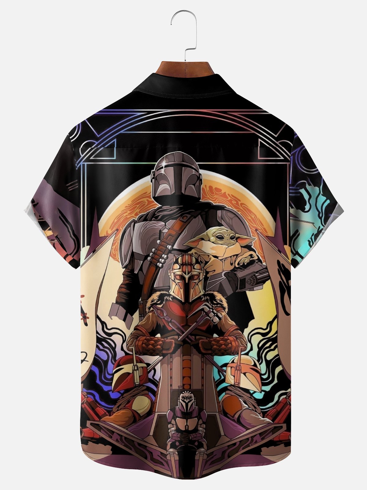 Moisture-wicking Star Universe Chest Pocket Casual Shirt