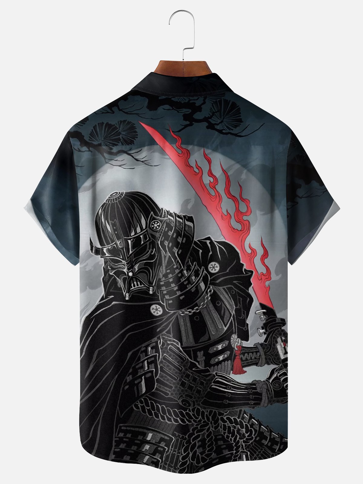 Moisture-wicking Star Samurai Chest Pocket Casual Shirt