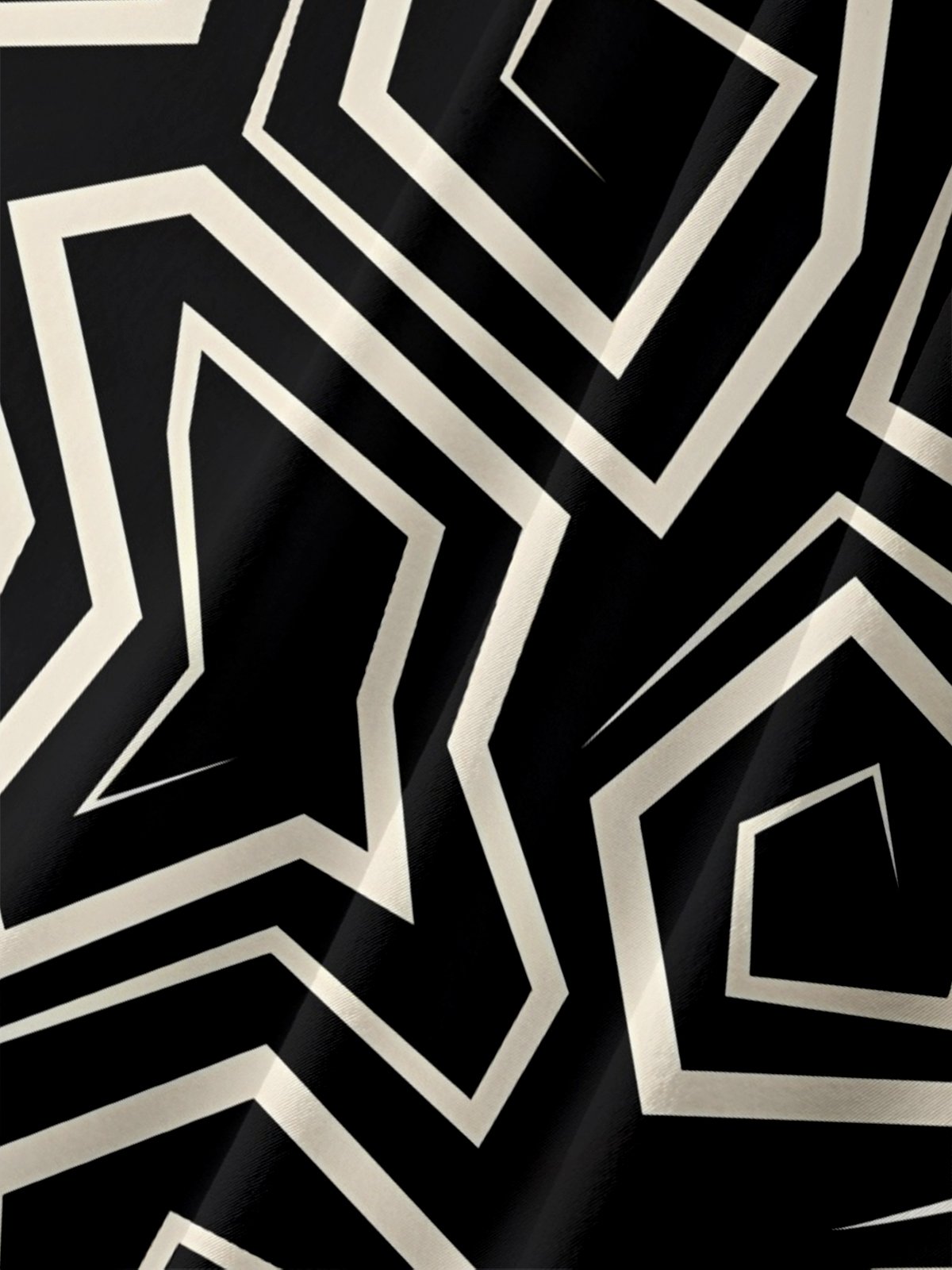 Moisture-wicking Geometric Chest Pocket Casual Shirt