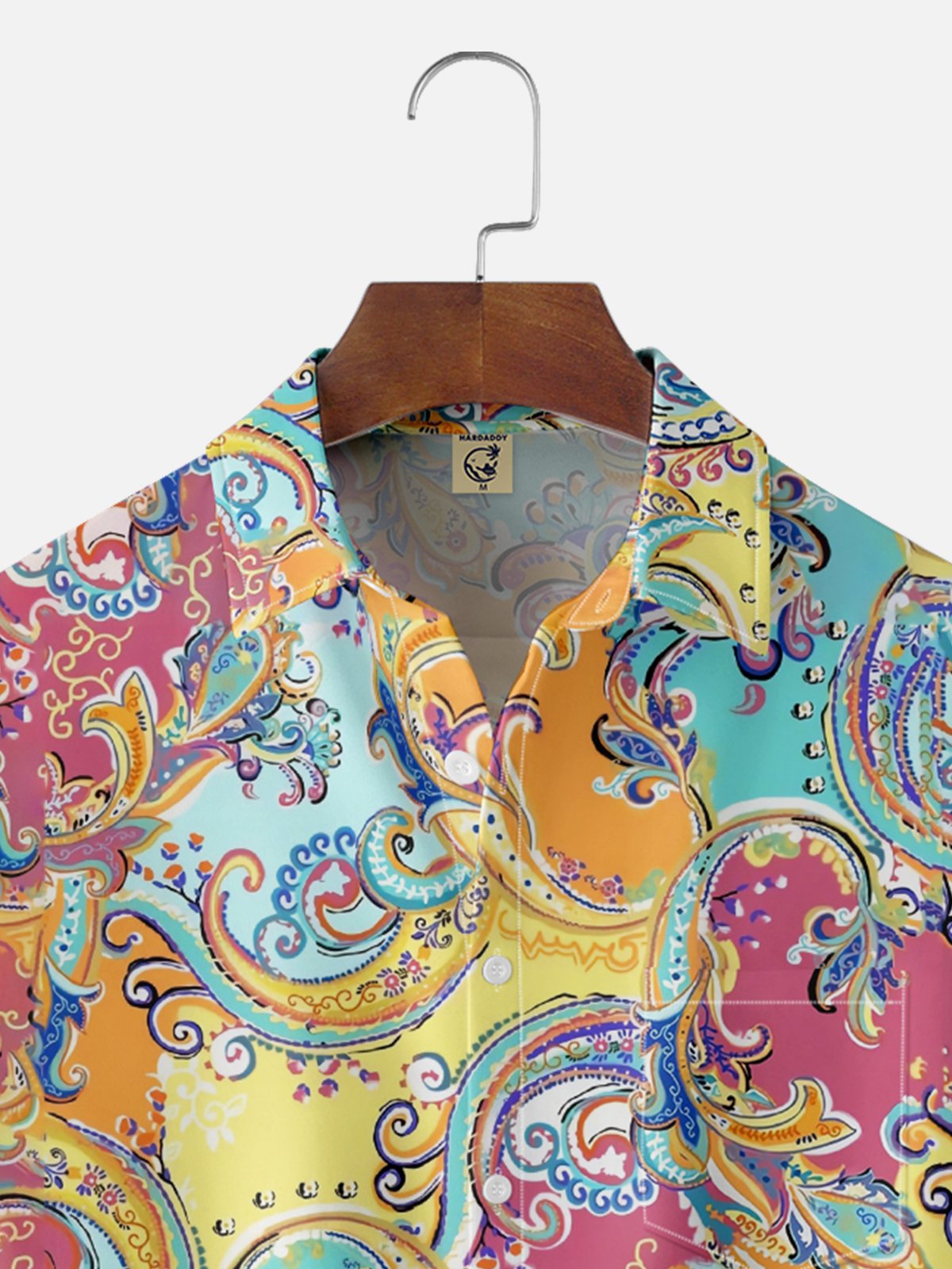Moisture-wicking Paisley Chest Pocket Casual Shirt