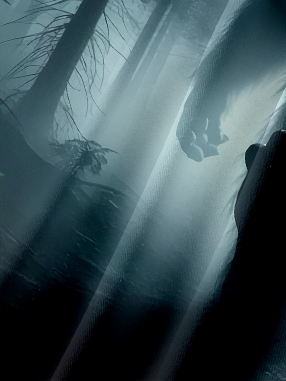 Moisture-wicking Jungle Bigfoot Giant Foot Chest Pocket Hawaiian Shirt