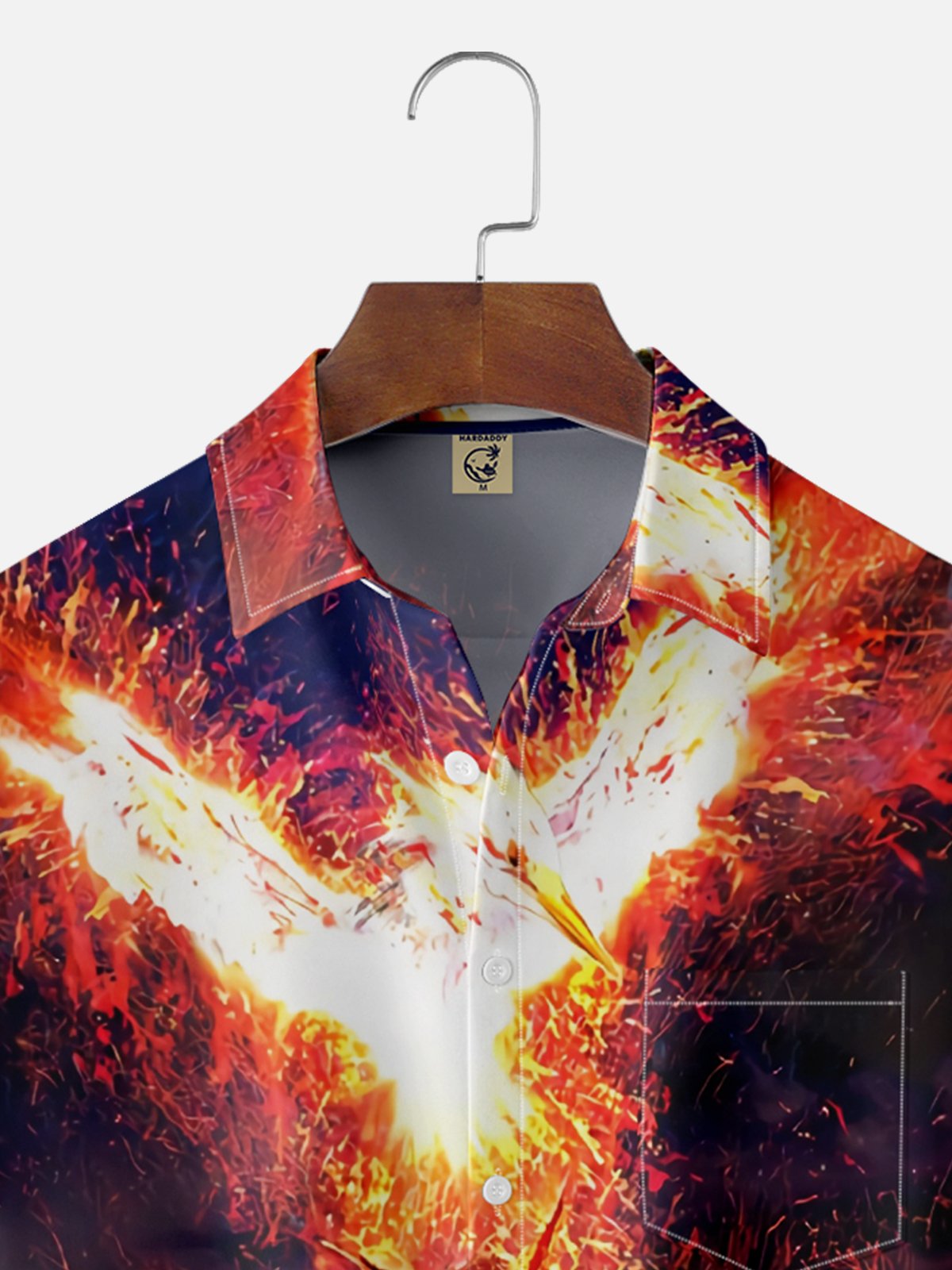 Moisture-wicking Burning Man Festival Chest Pocket Casual Shirt