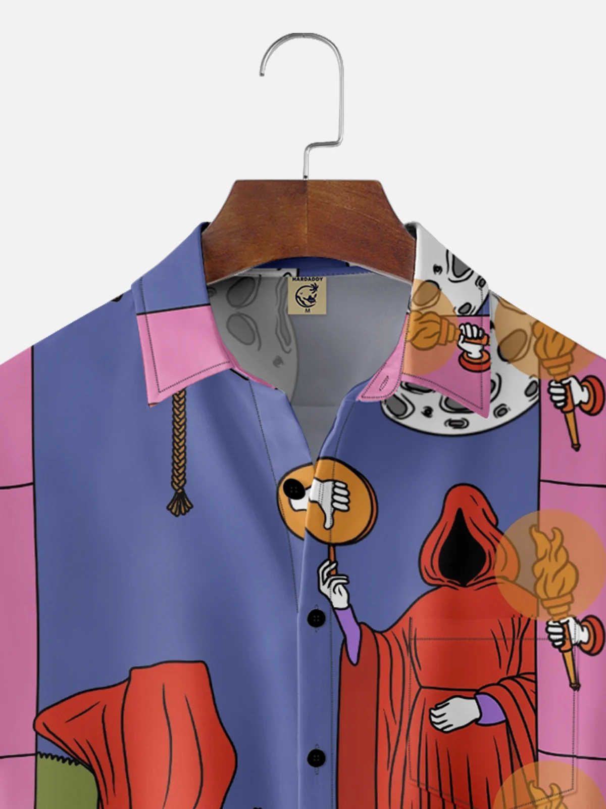 Hardaddy X Motel Gemini Moisture-wicking Ghost Chest Pocket Hawaiian Shirt