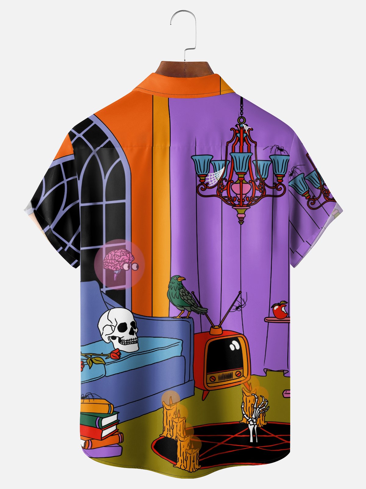 Hardaddy X Motel Gemini Moisture-wicking Skull Chest Pocket Hawaiian Shirt