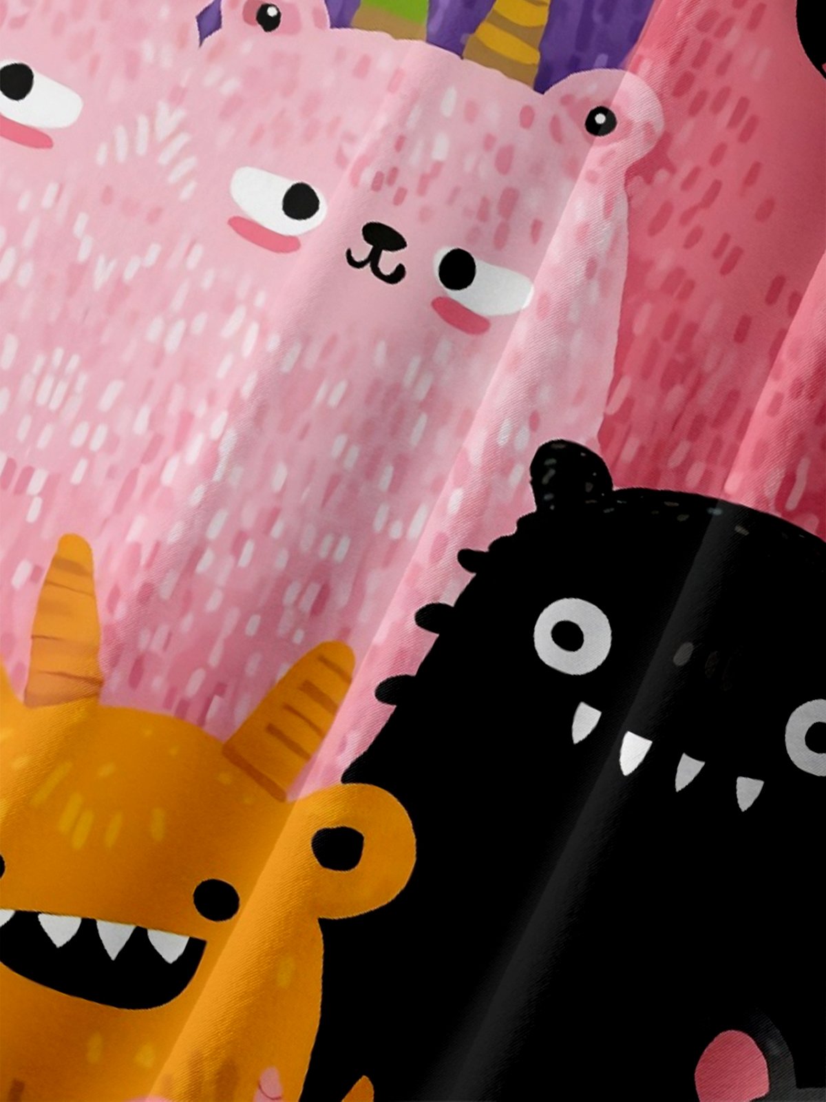 Moisture-wicking Cartoon Chest Pocket Casual Shirt