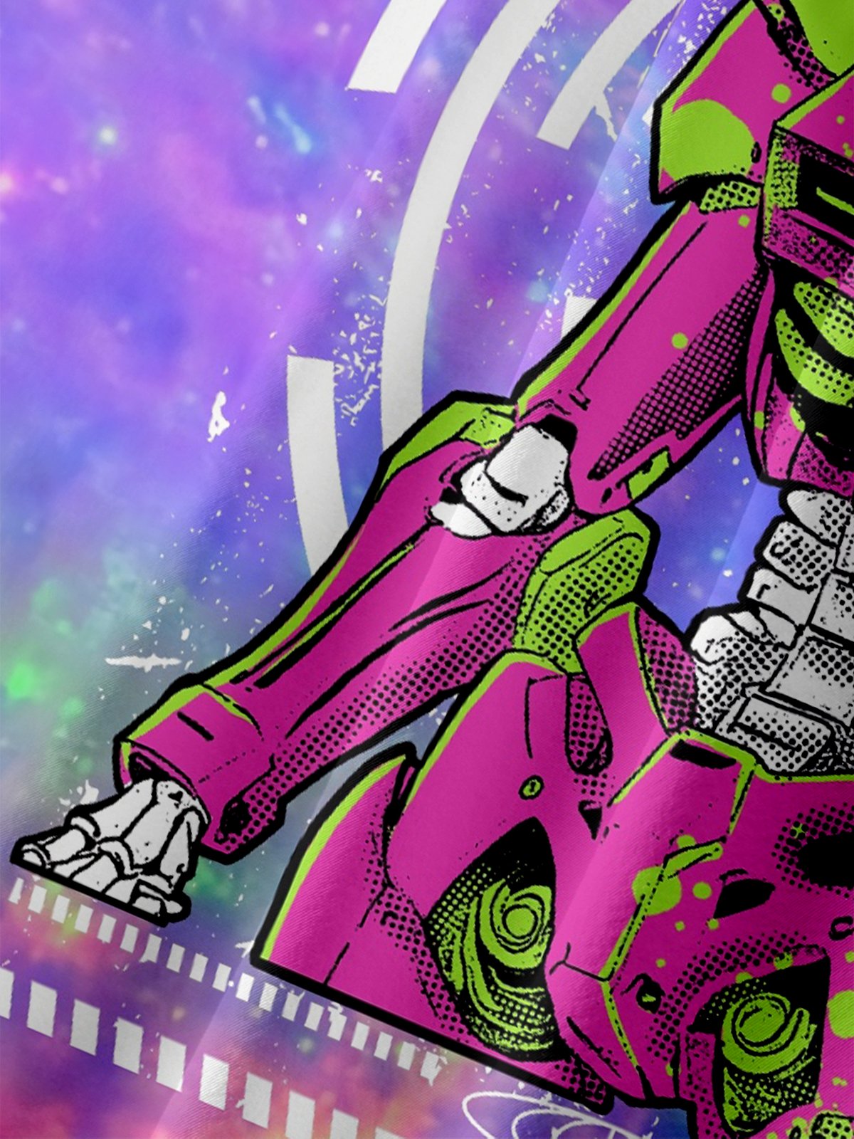 Hardaddy X SAP STUDIO Moisture-wicking Japanese Mecha Gundam Chest Pocket Funky Shirt