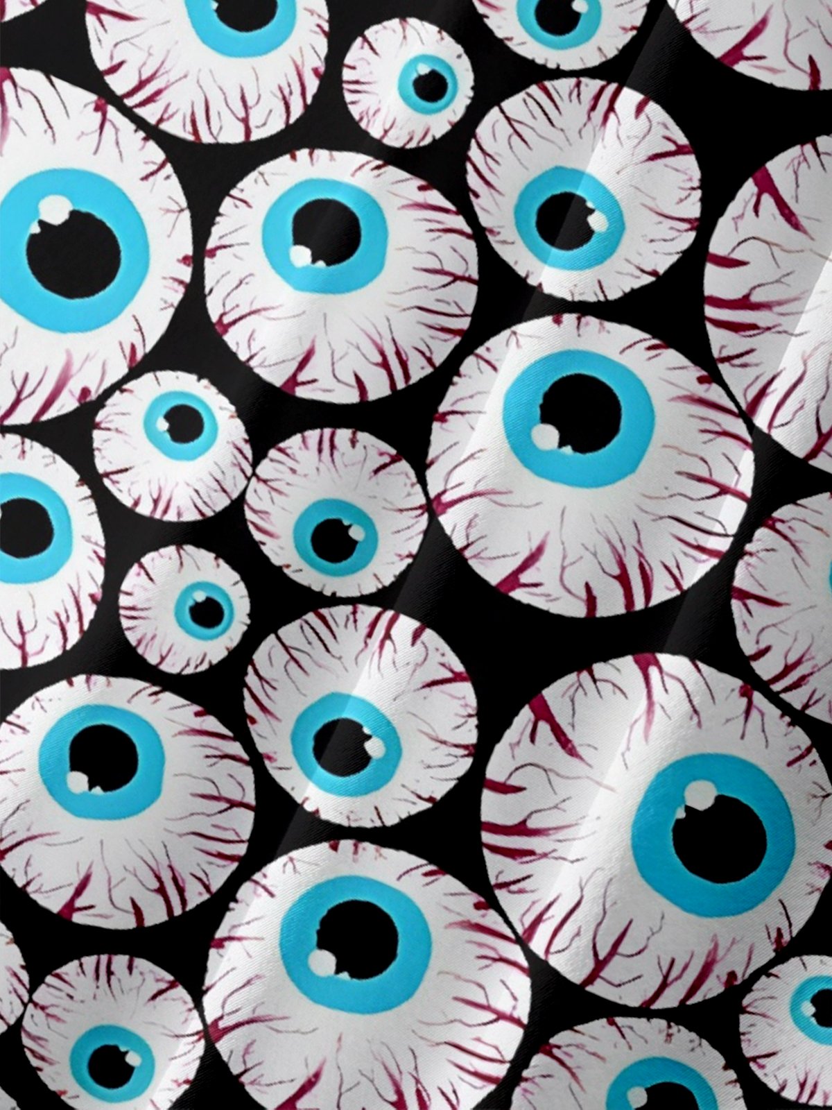 Moisture-wicking Eyeballs Chest Pocket Casual Shirt