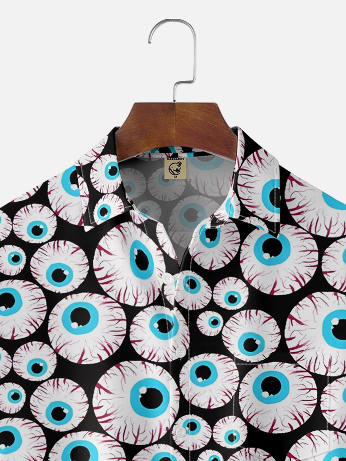 Moisture-wicking Eyeballs Chest Pocket Casual Shirt