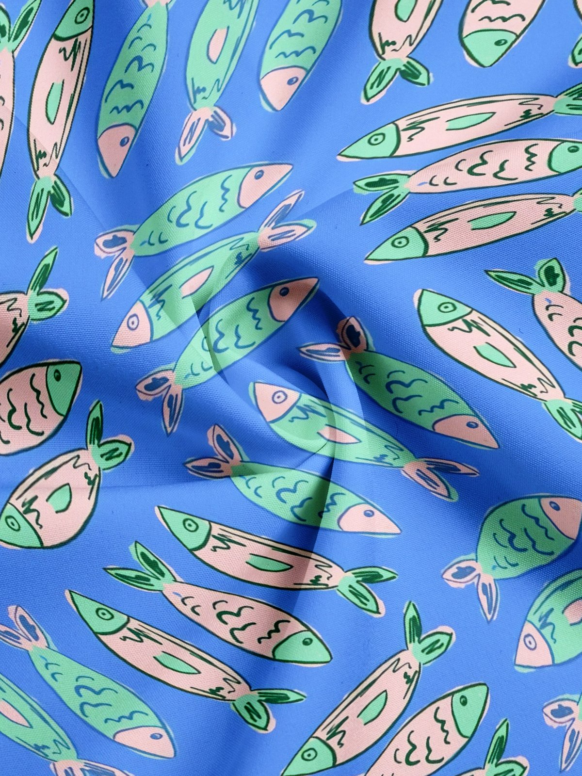 Moisture-wicking Sardine Fish Rosert Camp Shirt