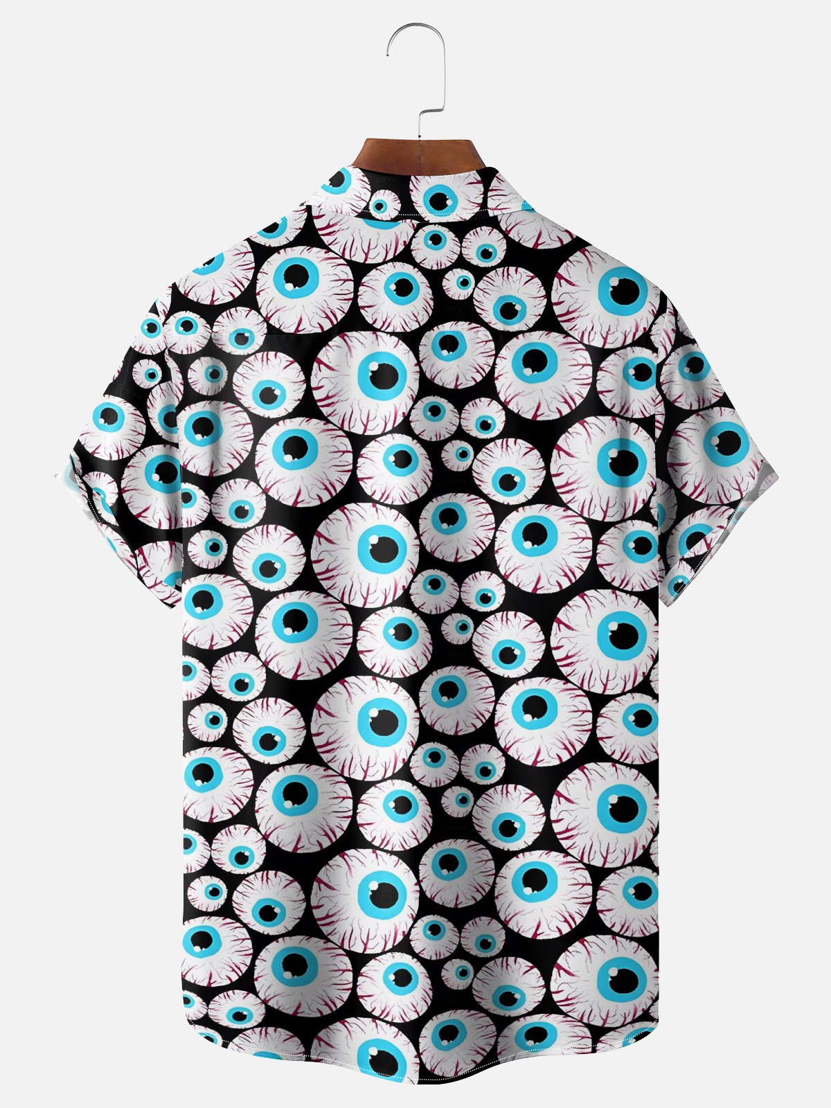 Moisture-wicking Eyeballs Chest Pocket Casual Shirt