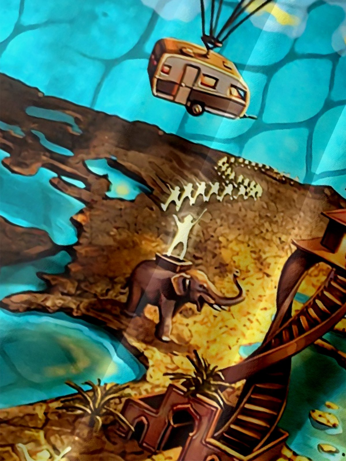 Moisture-wicking Burning Man Festival Chest Pocket Casual Shirt