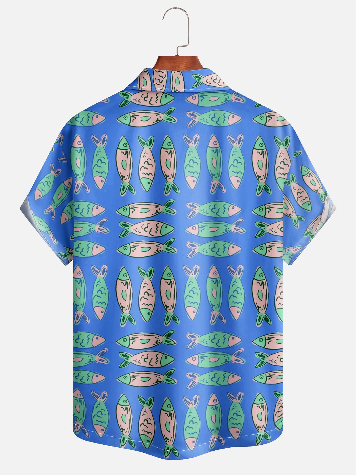 Moisture-wicking Sardine Fish Rosert Camp Shirt