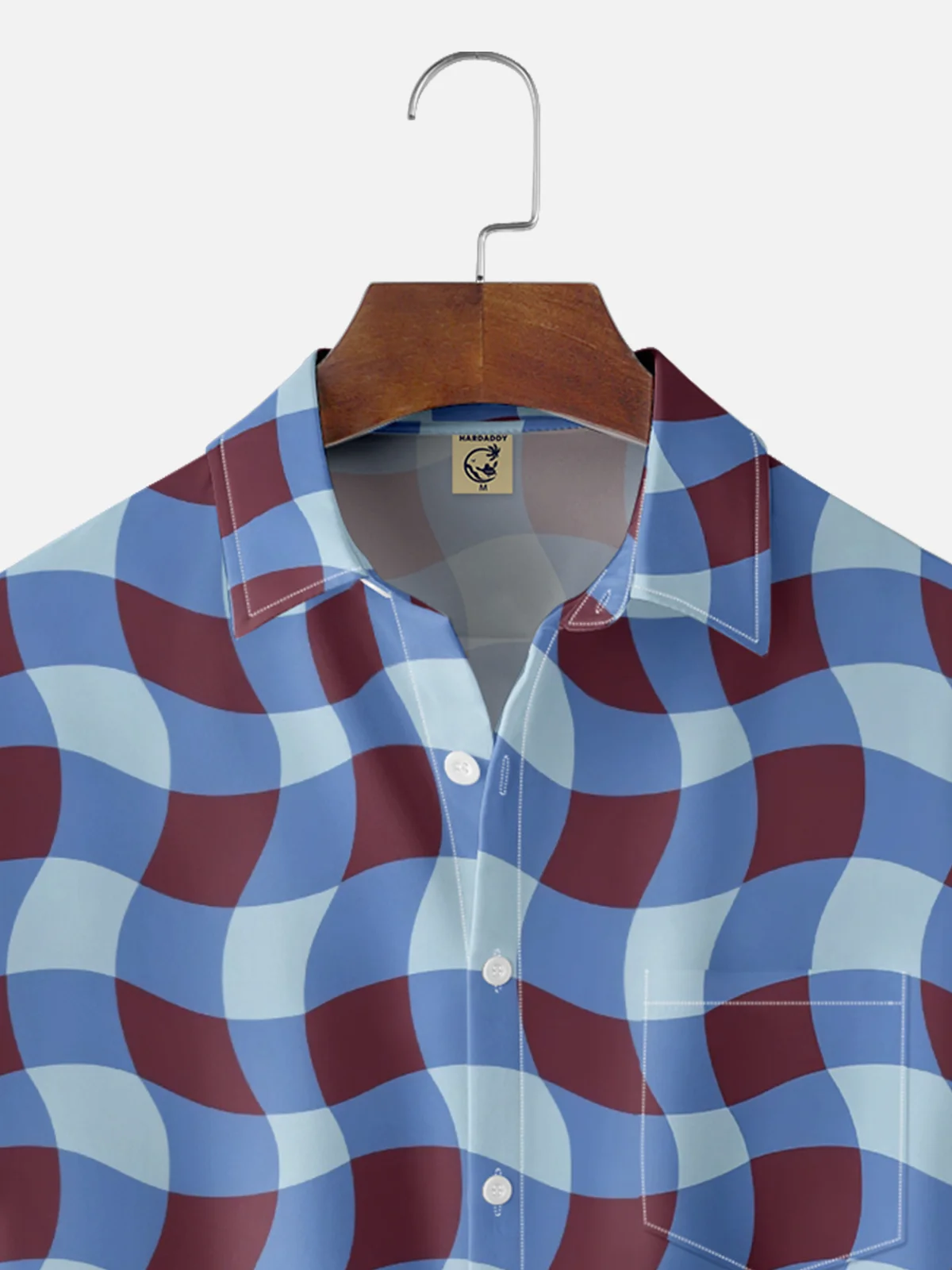 Moisture-wicking Plaid Chest Pocket Casual Shirt