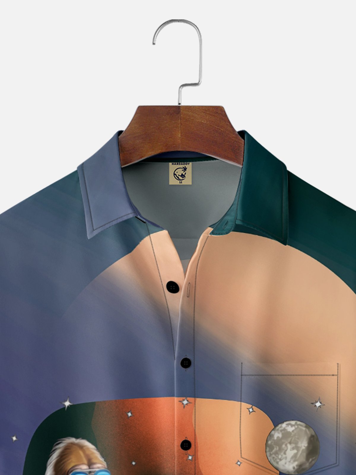 Hardaddy x Stephen Wade Moisture Wicking Alien Bigfoot Chest Pocket Hawaiian Shirt