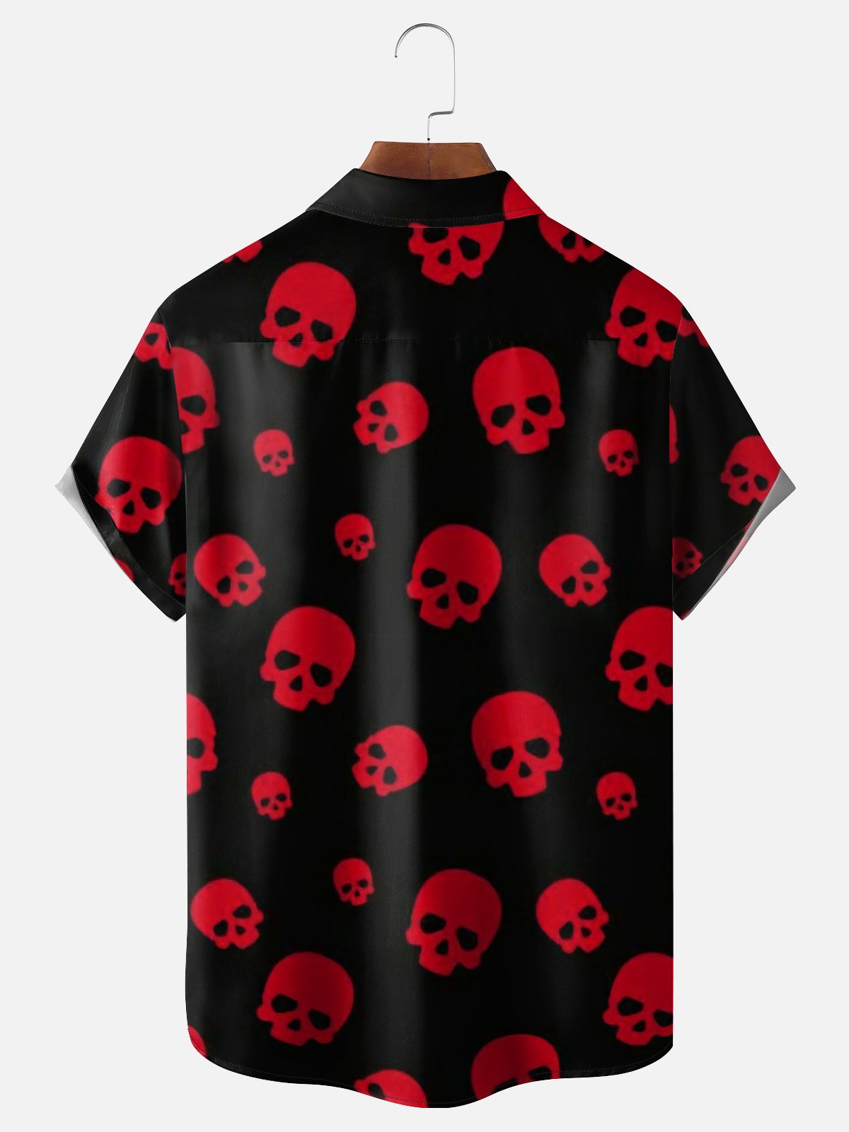 Hardaddy X Motel Gemini Moisture-wicking Skull Chest Pocket Hawaiian Shirt