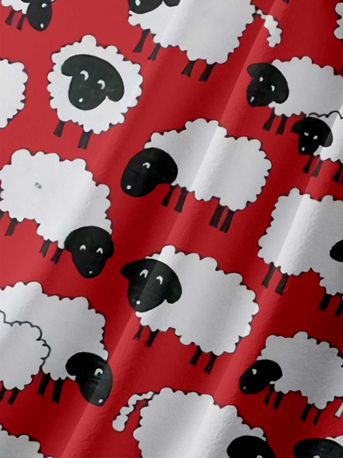 Moisture-wicking Sheep Chest Pocket Casual Shirt