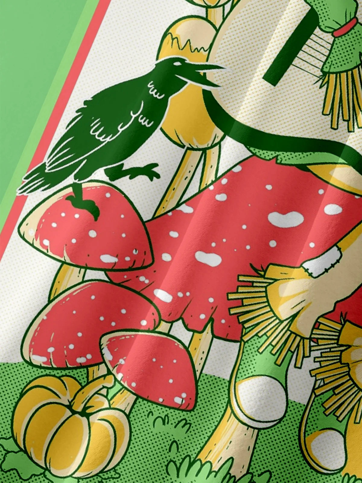 Hardaddy X Contatoeoli Studio Moisture-wicking Scarecrow Music Guitar Chest Pocket Hawaiian Shirt