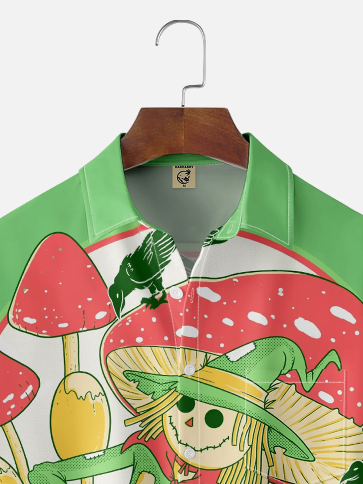 Hardaddy X Contatoeoli Studio Moisture-wicking Scarecrow Music Guitar Chest Pocket Hawaiian Shirt