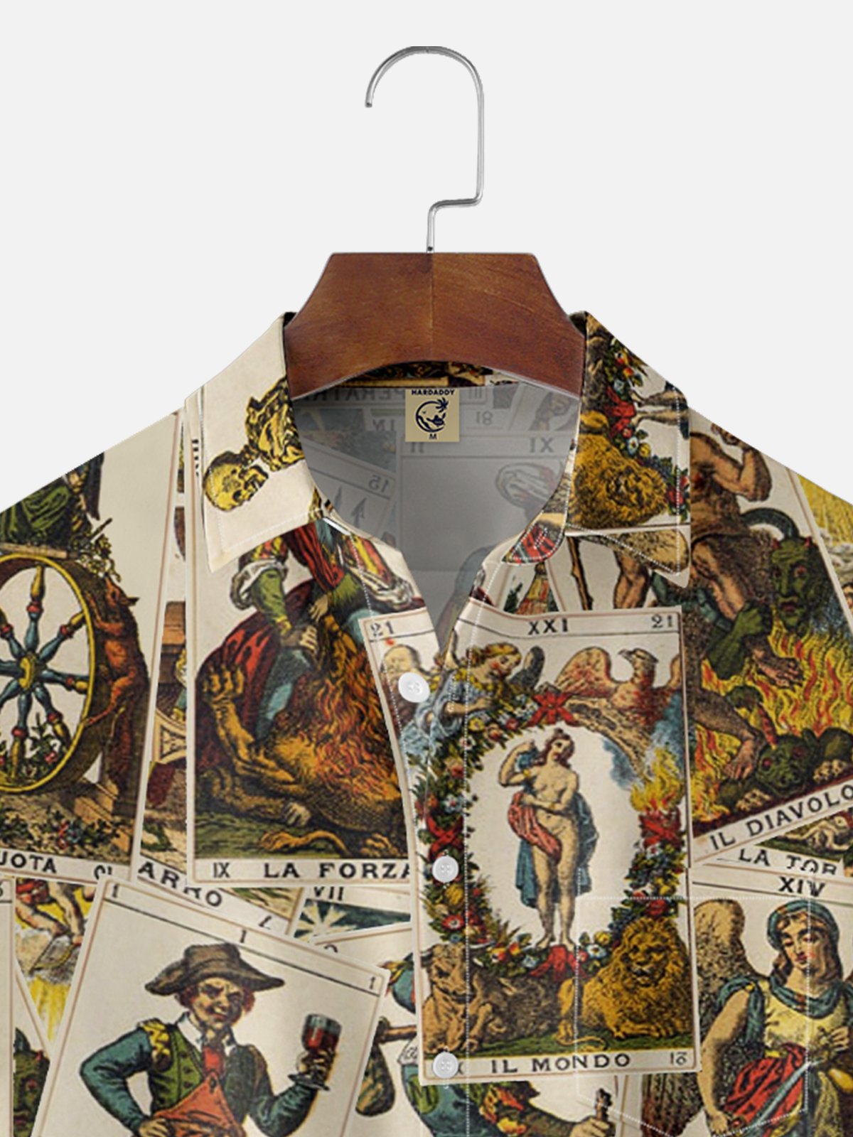 Hardaddy X Valentina Bjekovic Moisture-wicking Religious Painting Chest Pocket Casual Shirt