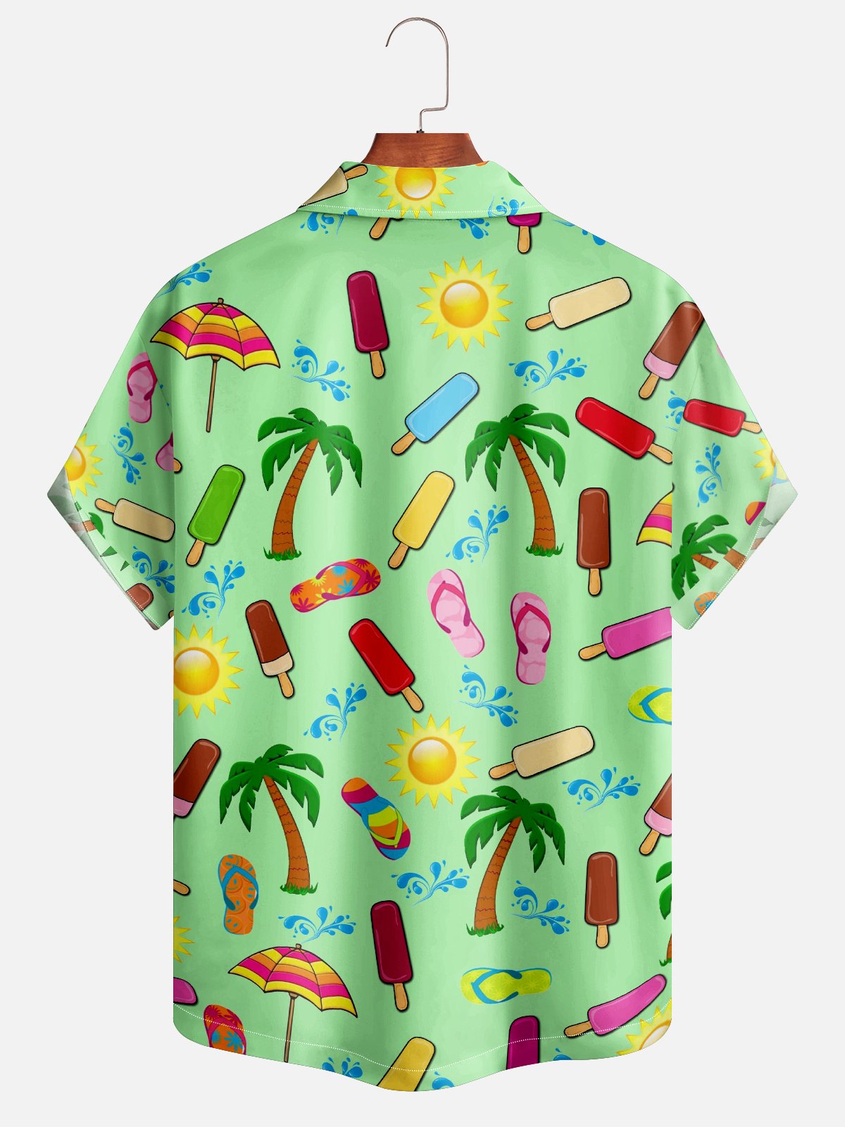 Hardaddy X Valentina Bjekovic Moisture-wicking Beach Palm Camp Shirt