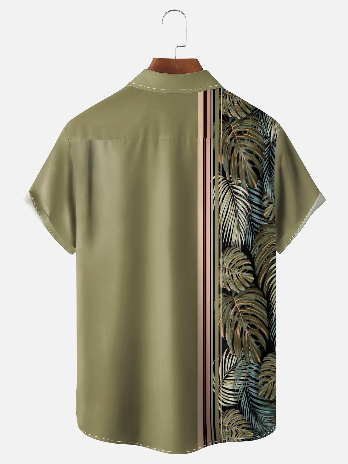 Art Pattern Men's Casual Chest Pocket Short Sleeve Shirt