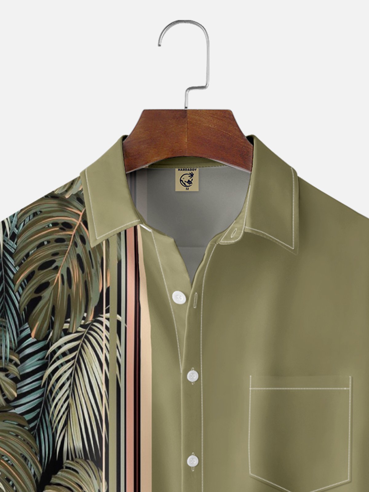 Art Pattern Men's Casual Chest Pocket Short Sleeve Shirt