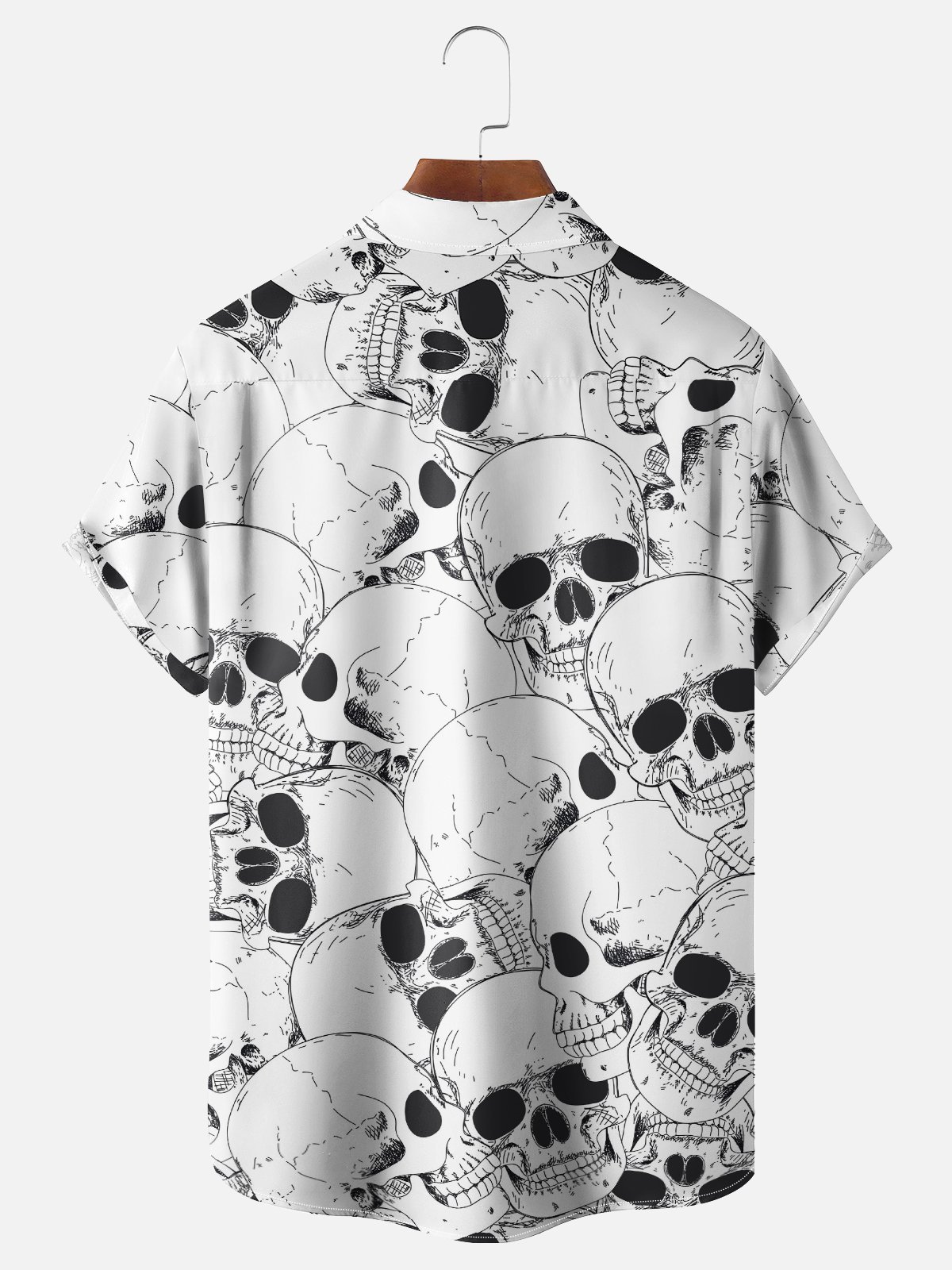 Hardaddy X Valentina Bjekovic Tall Size Music Rock Skull Chest Pocket Casual Shirt