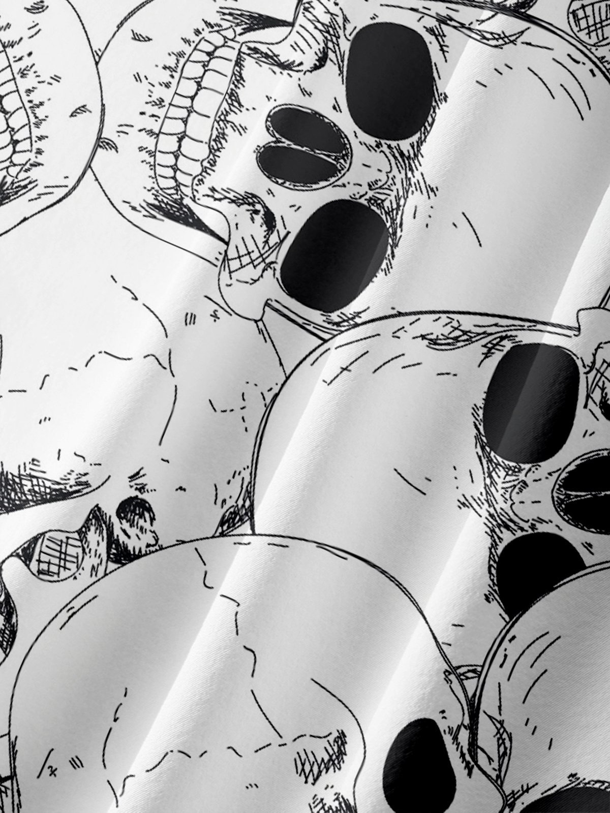 Hardaddy X Valentina Bjekovic Tall Size Music Rock Skull Chest Pocket Casual Shirt