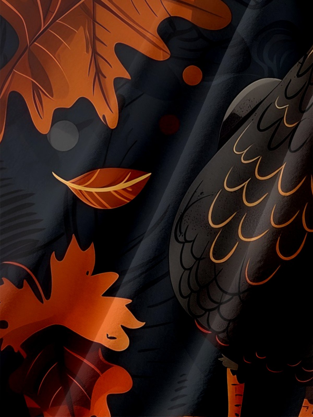 Moisture-wicking Thanksgiving Turkey Chest Pocket Casual Shirt