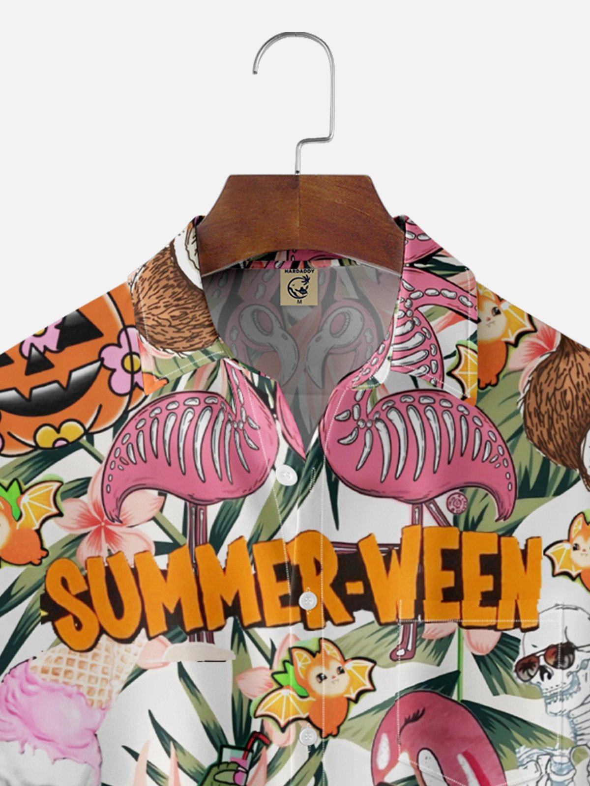 Moisture-wicking Summer Halloween Chest Pocket Casual Shirt