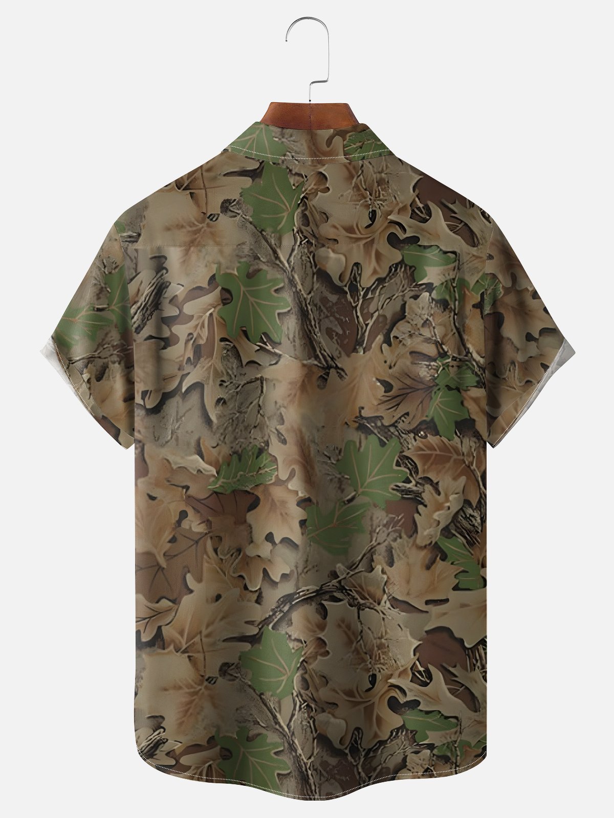 Moisture-Wicking Christmas Santa Hunting Rabbit Chest Pocket Hawaiian Shirt