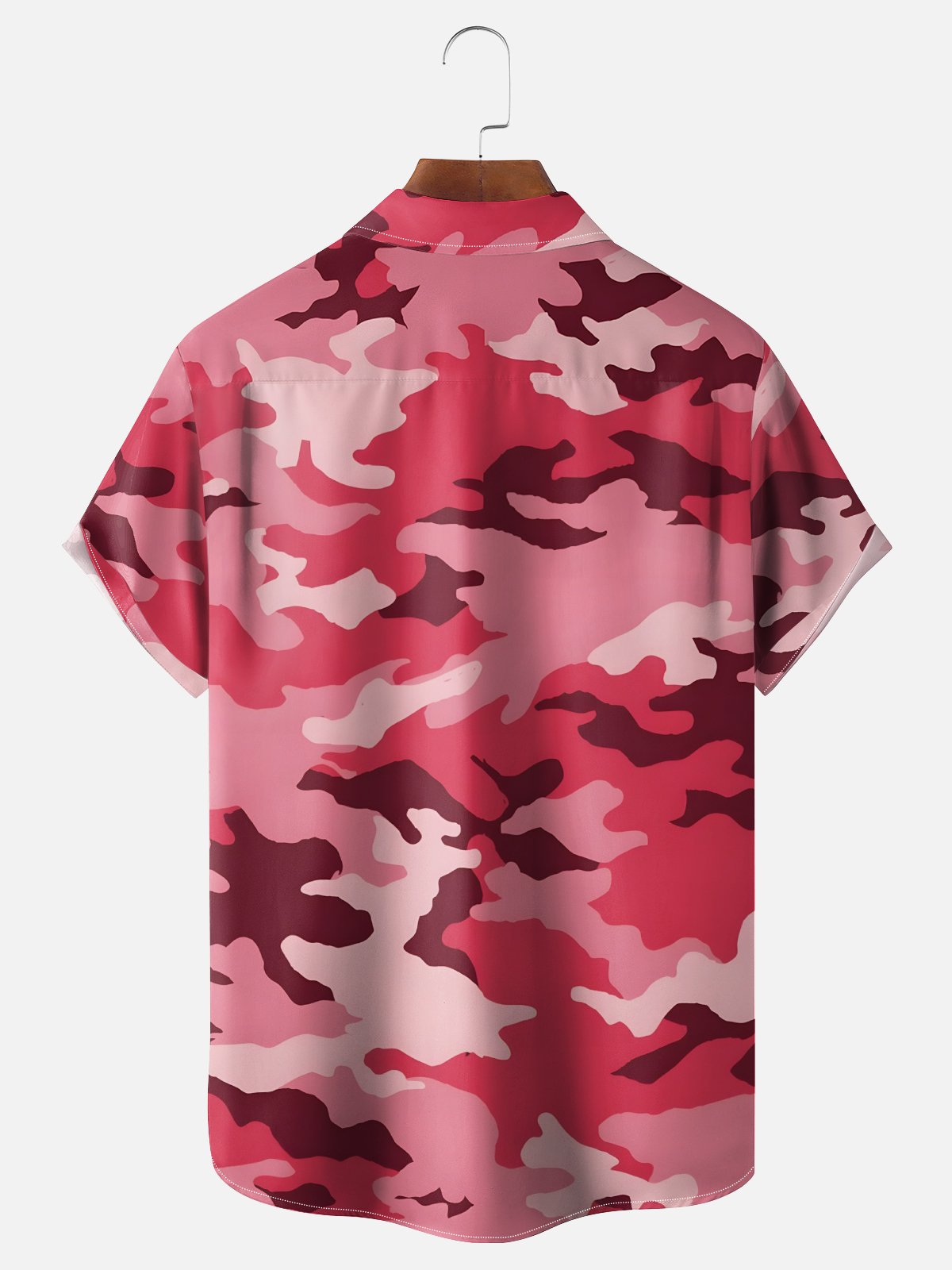 Moisture-Wicking Christmas Santa Hunting Ducks Chest Pocket Hawaiian Shirt