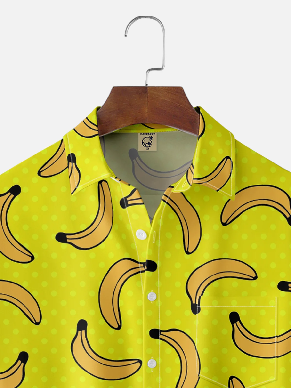 Hardaddy X Valentina Bjekovic Moisture-wicking Funky Banana Chest Pocket Hawaiian Shirt