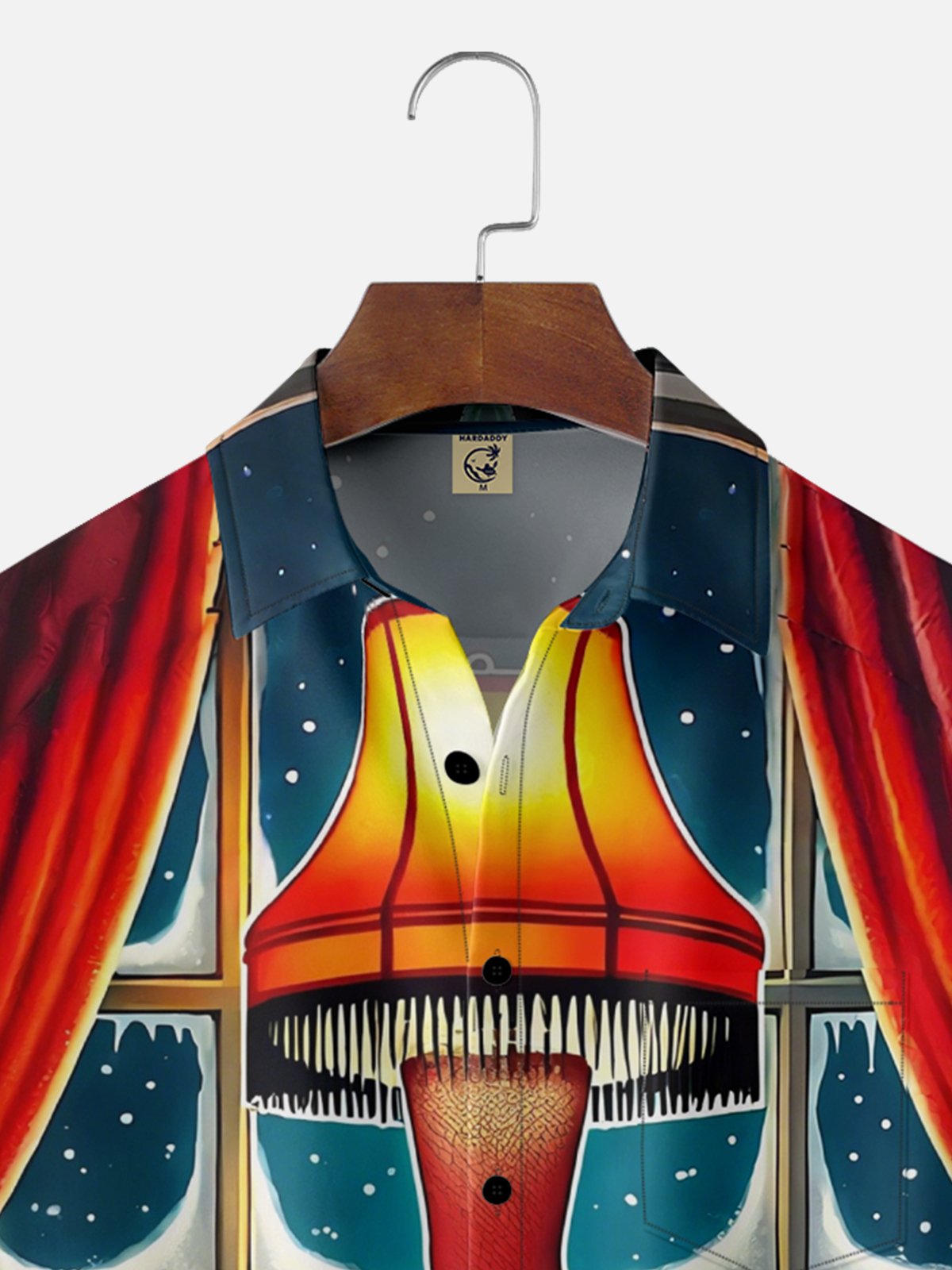 Moisture-Wicking Christmas Christmas Story Leg Lamp Chest Pocket Hawaiian Shirt
