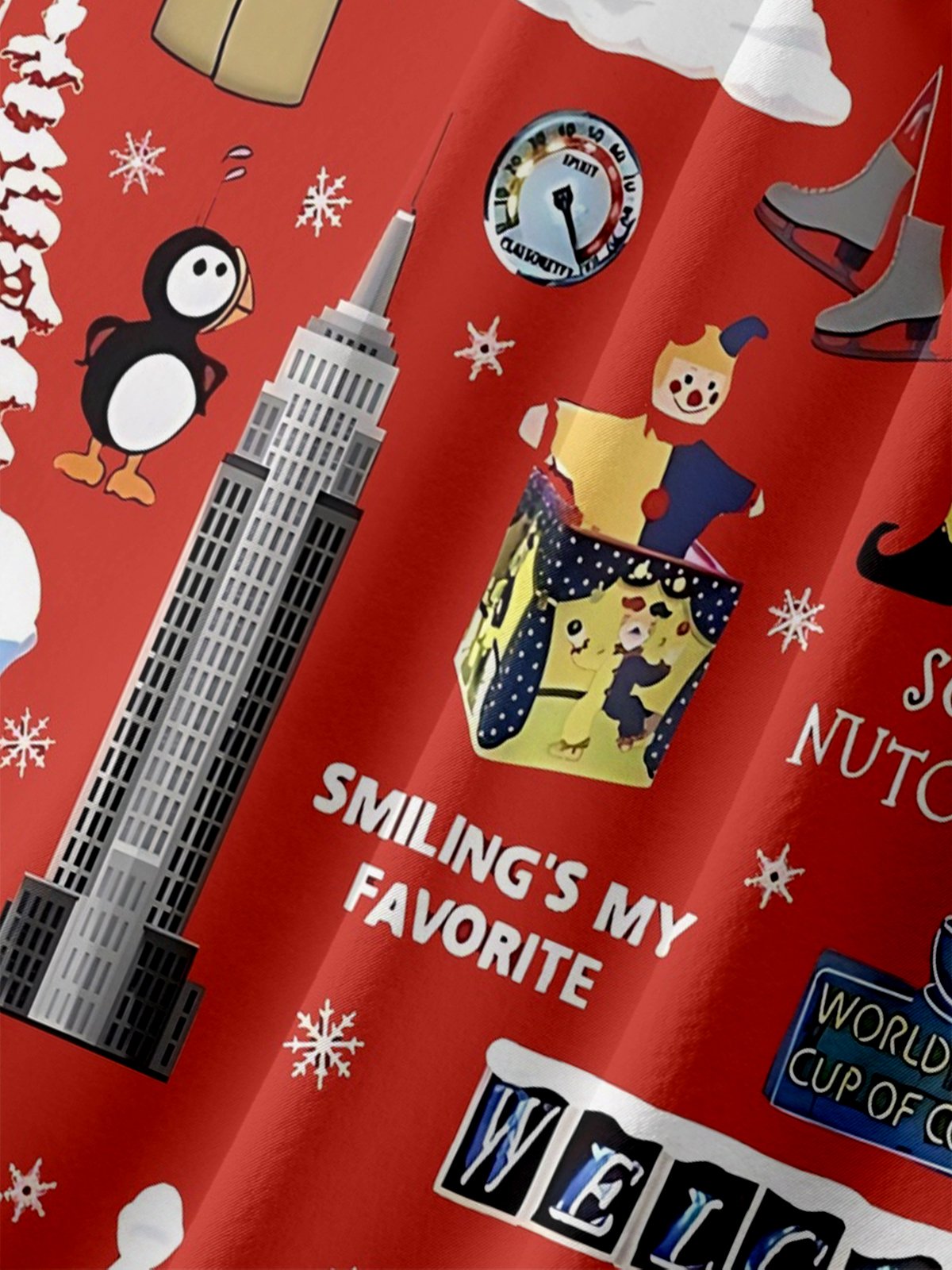 Moisture-Wicking Christmas Holiday Christmas Tree Elf Chest Pocket Hawaiian Shirt