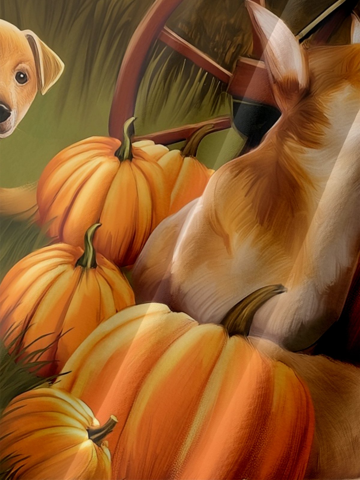 Moisture-wicking Thanksgiving Pumpkin Dog Cat Chest Pocket Casual Shirt