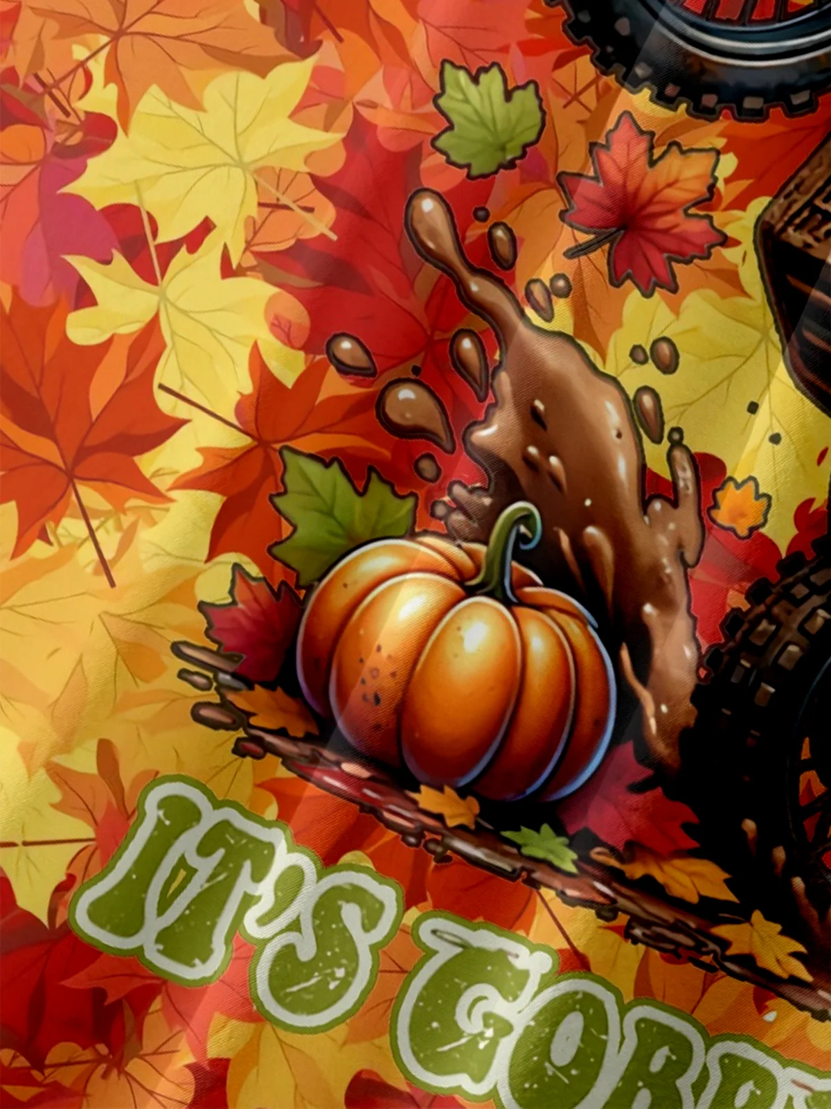 Moisture-wicking Thanksgiving Turkey Throttle Up It's Gobble Time Chest Pocket Casual Shirt