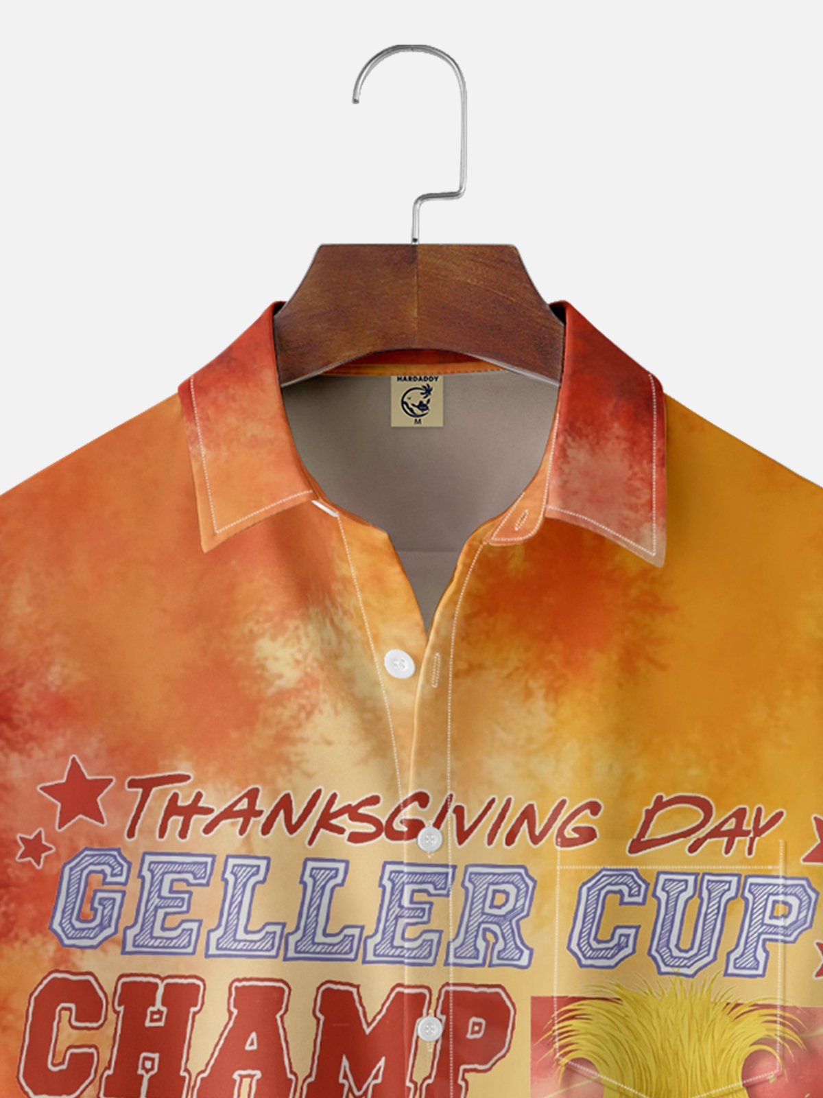 Moisture-wicking Thanksgiving Turkey Geller Cup Champ Chest Pocket Casual Shirt