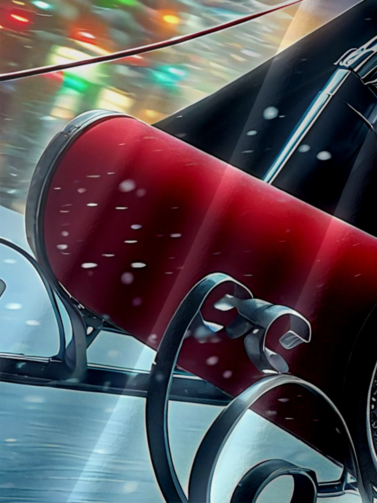 Moisture-Wicking Christmas Star Santa Hat Sled Chest Pocket Hawaiian Shirt