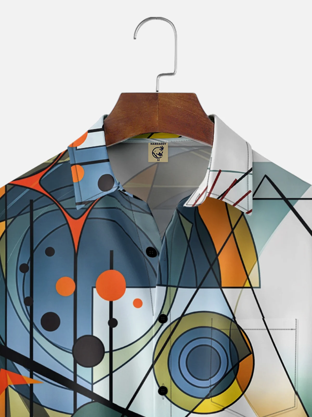 Hardaddy X Clemens Niewoehner Moisture-wicking Geomatric Chest Pocket Casual Shirt